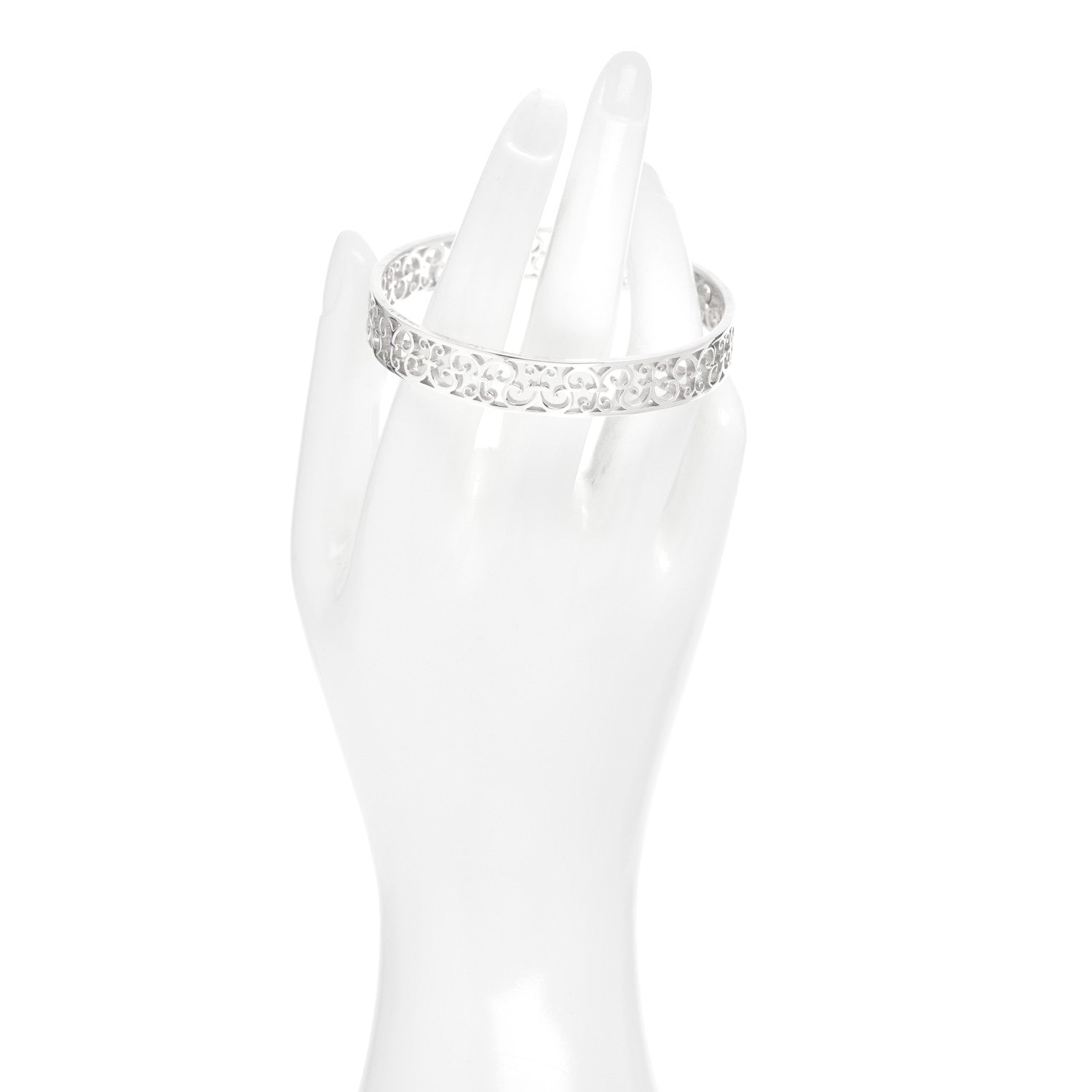 Tiffany Sterling Silver Enchant Bangle Bracelet 2 of 4