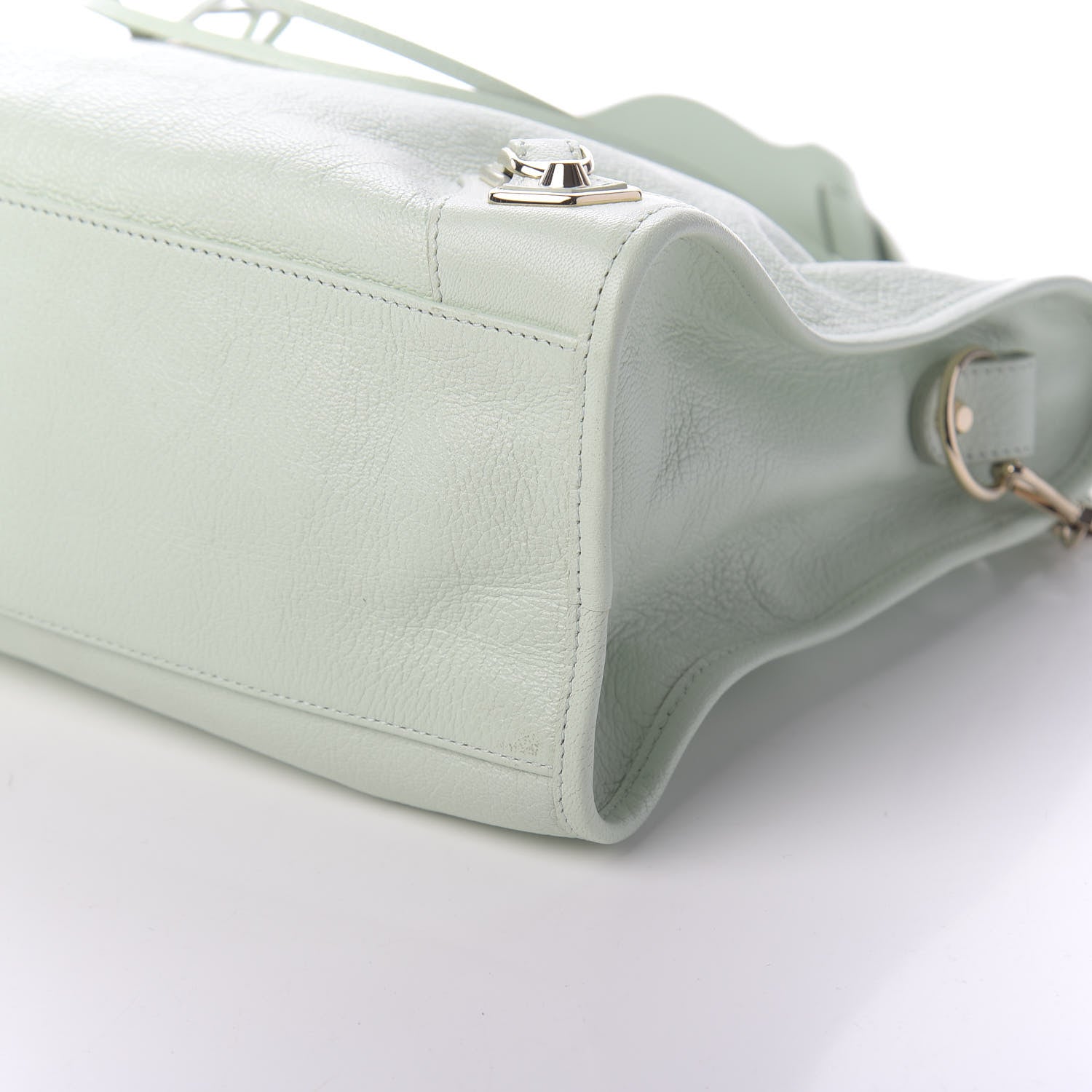 Balenciaga Chevre Gold Metallic Edge Hardware City Vert Anis 7 of 10