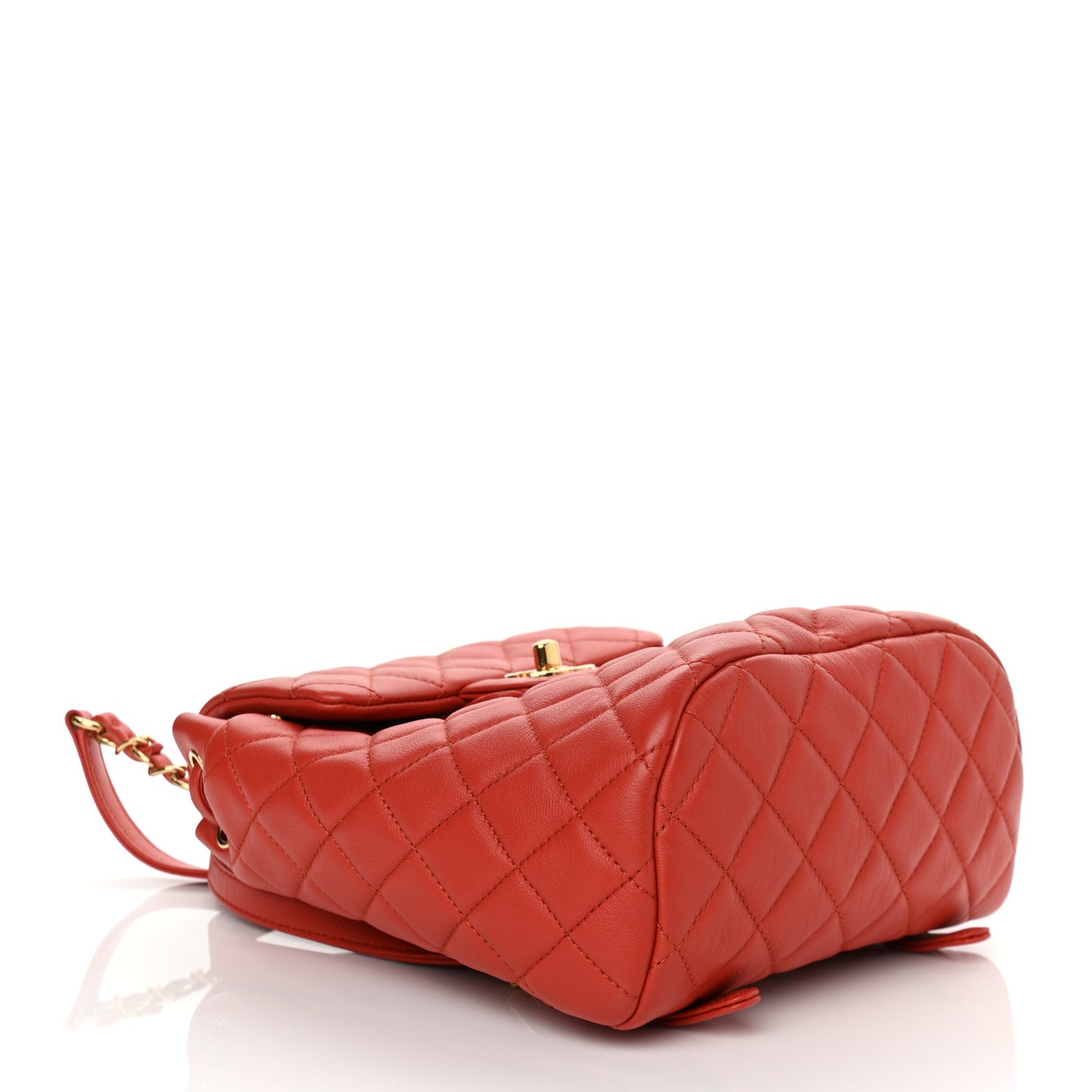 Lambskin Quilted Mini Urban Spirit Backpack Red