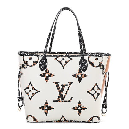 Louis Vuitton Monogram Giant Jungle Neverfull MM Ivory 1 of 12