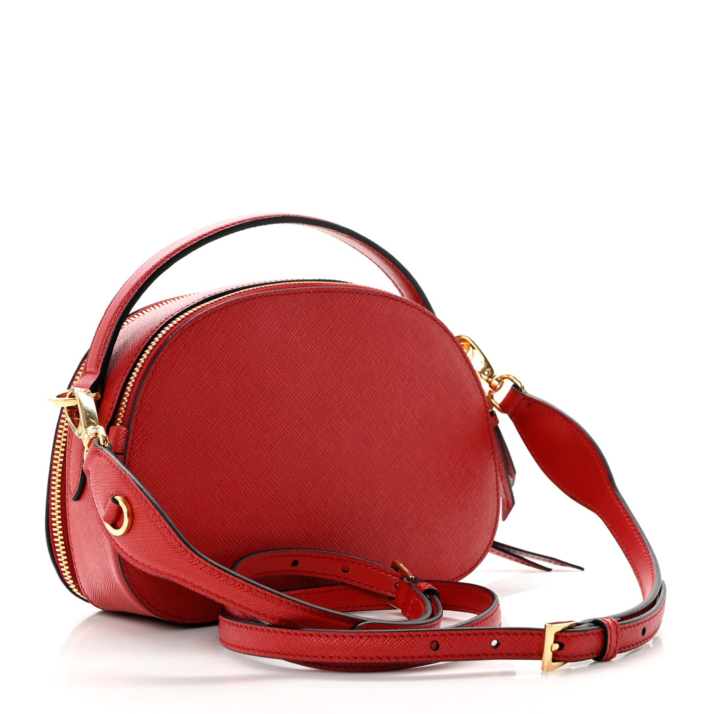 Saffiano Lux Odette Crossbody Fuoco