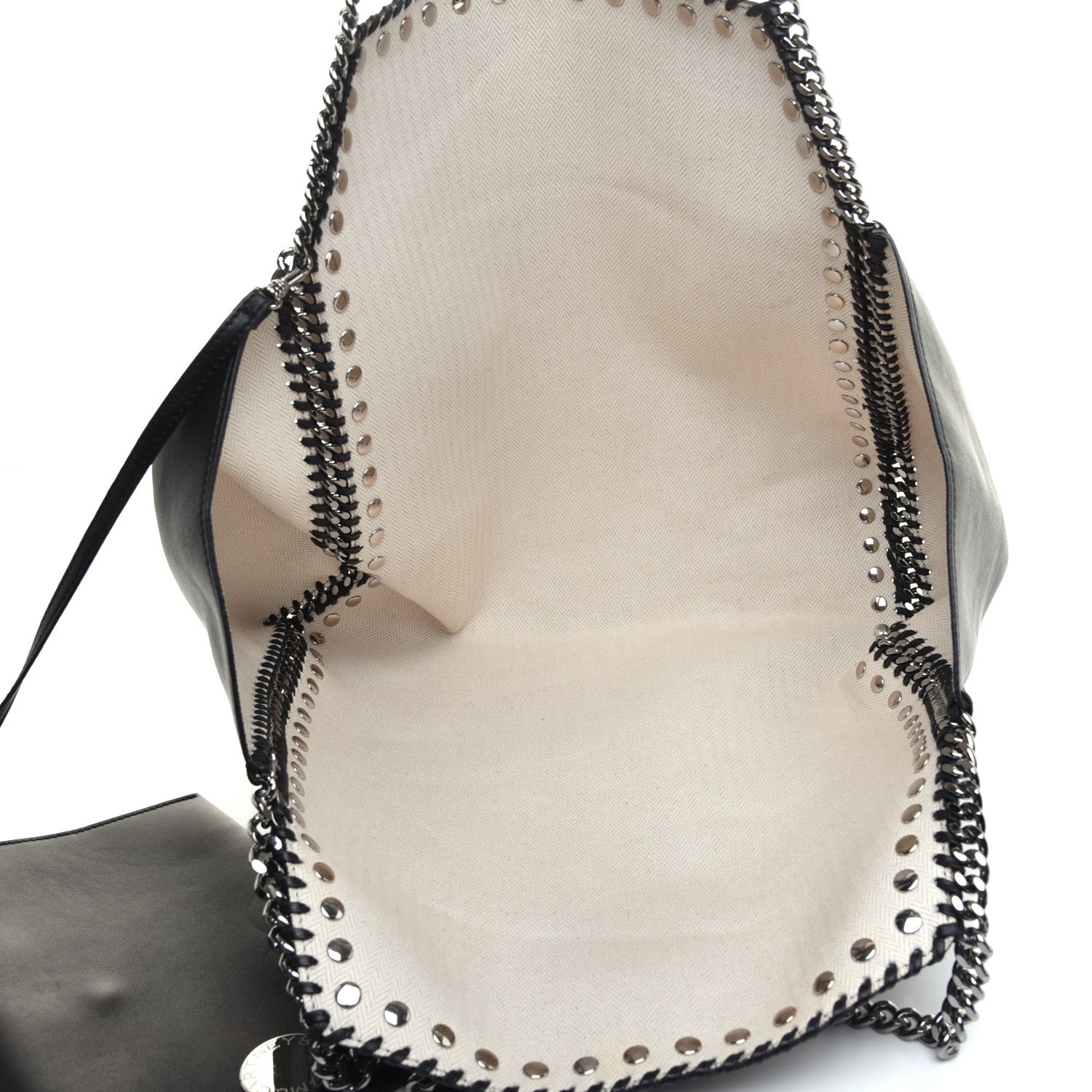 Stella McCartney Alter Nappa Studded Dual Falabella Tote Black 5 of 9