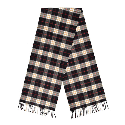 Burberry Cashmere Vintage Check Icon Stripe Scarf Black 1 of 5