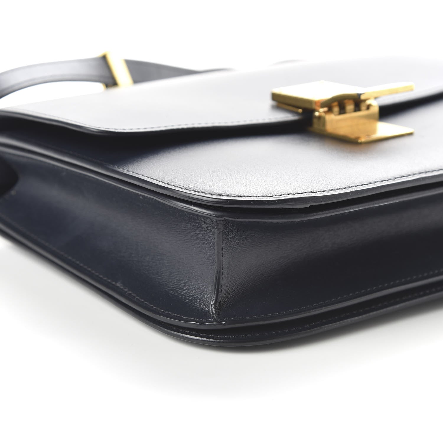 Celine Box Calfskin Medium Classic Box Flap Bag Navy 5 of 10