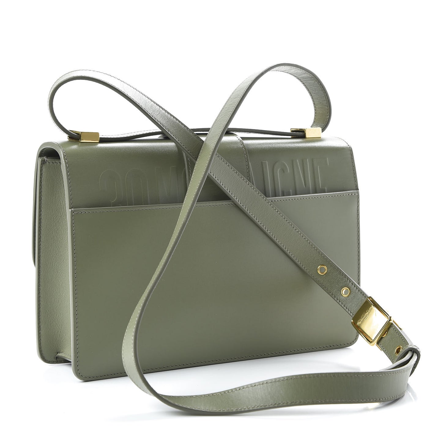 Smooth Calfskin 30 Montaigne Flap Bag Mint Green