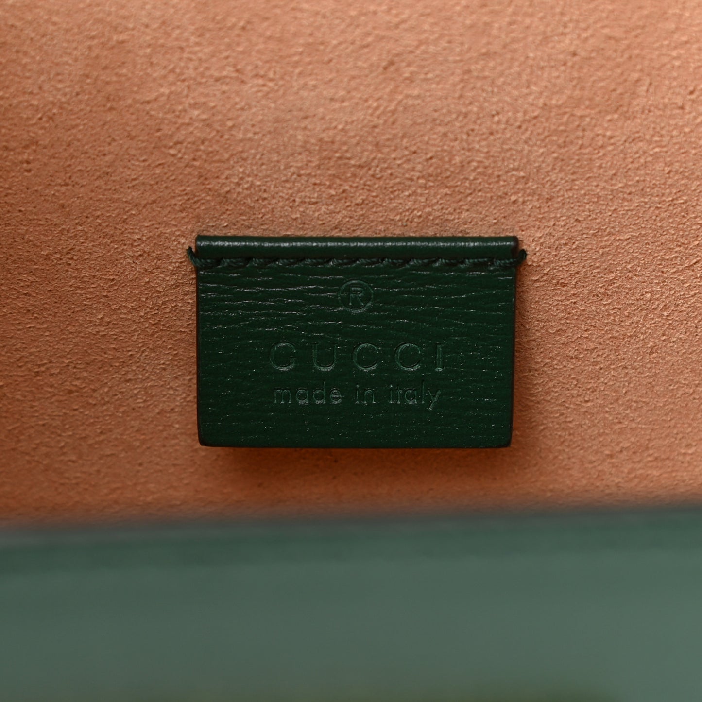 Azalea Calfskin Small Padlock Bamboo Shoulder Bag Vintage Green