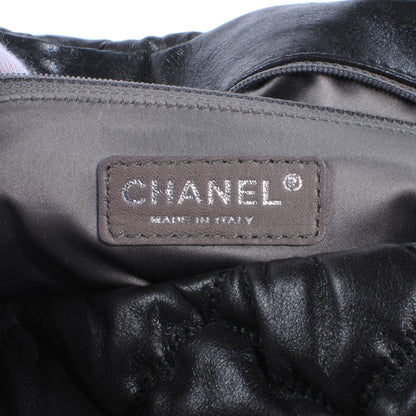 Chanel Leather Bubble Quilt Flap Bag Black 7 of 10