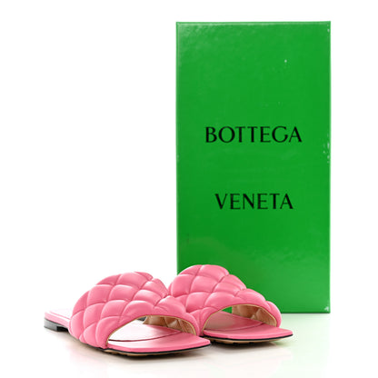 Bottega Veneta Nappa Matelasse Padded Flat Sandals 38 Azalea 11 of 11