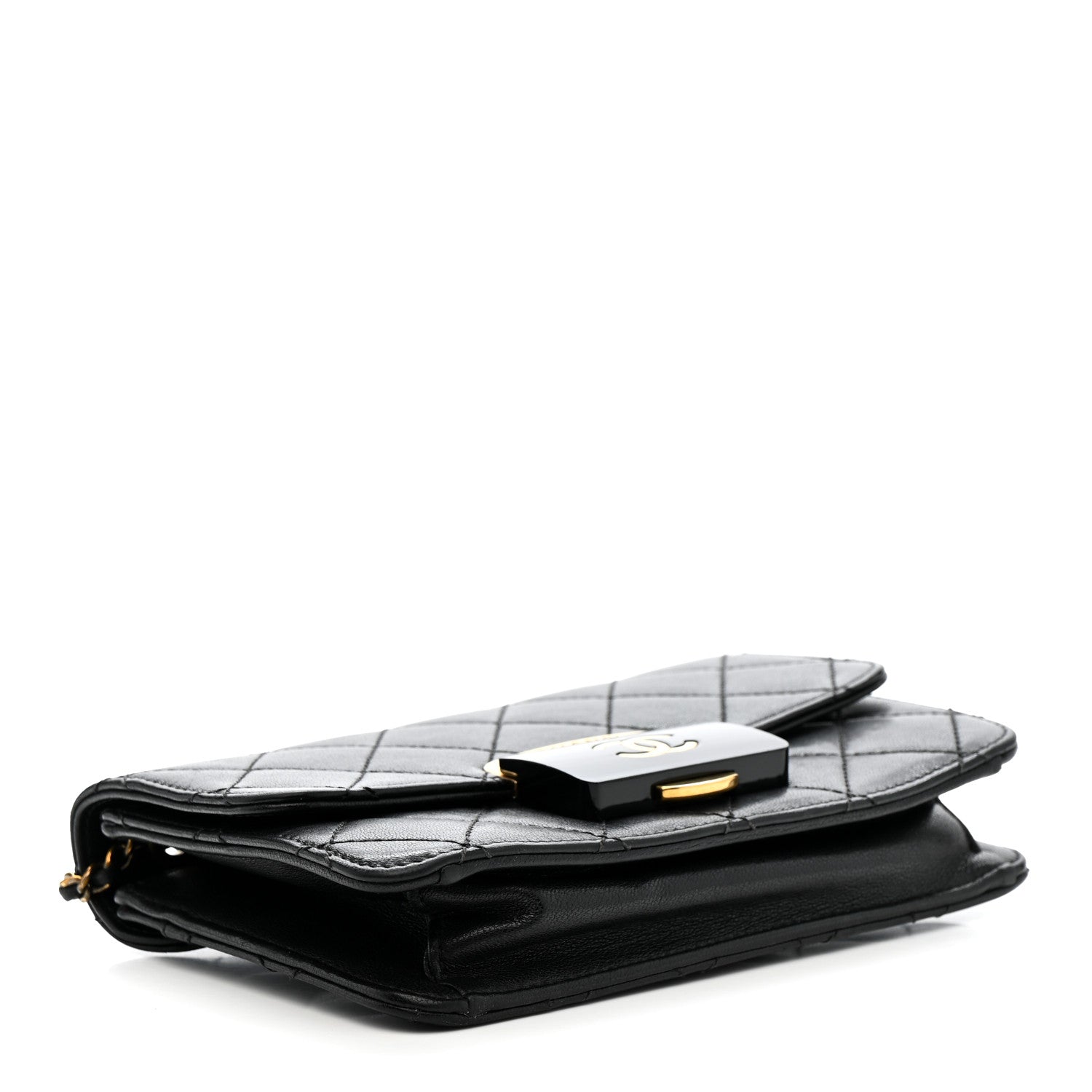Chanel Sheepskin Quilted Mini Beauty Lock Flap Black 4 of 14