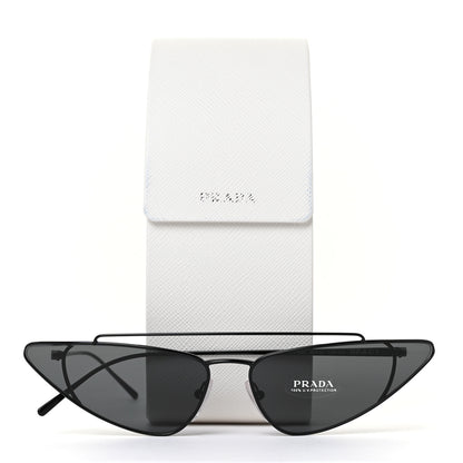 Prada Cat Eye Sunglasses SPR 63U Black 7 of 7