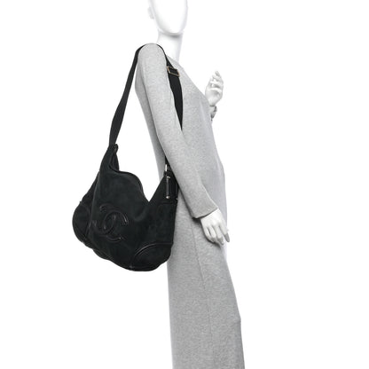 Chanel Suede Sparkling Winter Messenger Black 2 of 10