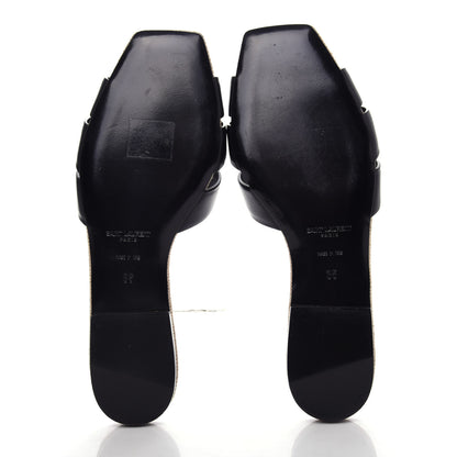 Saint Laurent Calfskin Nu Pied 05 Slide Sandals 35 Black 6 of 12