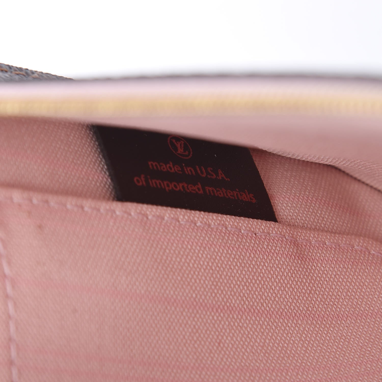 Louis Vuitton Damier Ebene Neverfull MM GM Pochette Rose Ballerine 7 of 12
