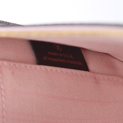 Louis Vuitton Damier Ebene Neverfull MM GM Pochette Rose Ballerine 7 of 12
