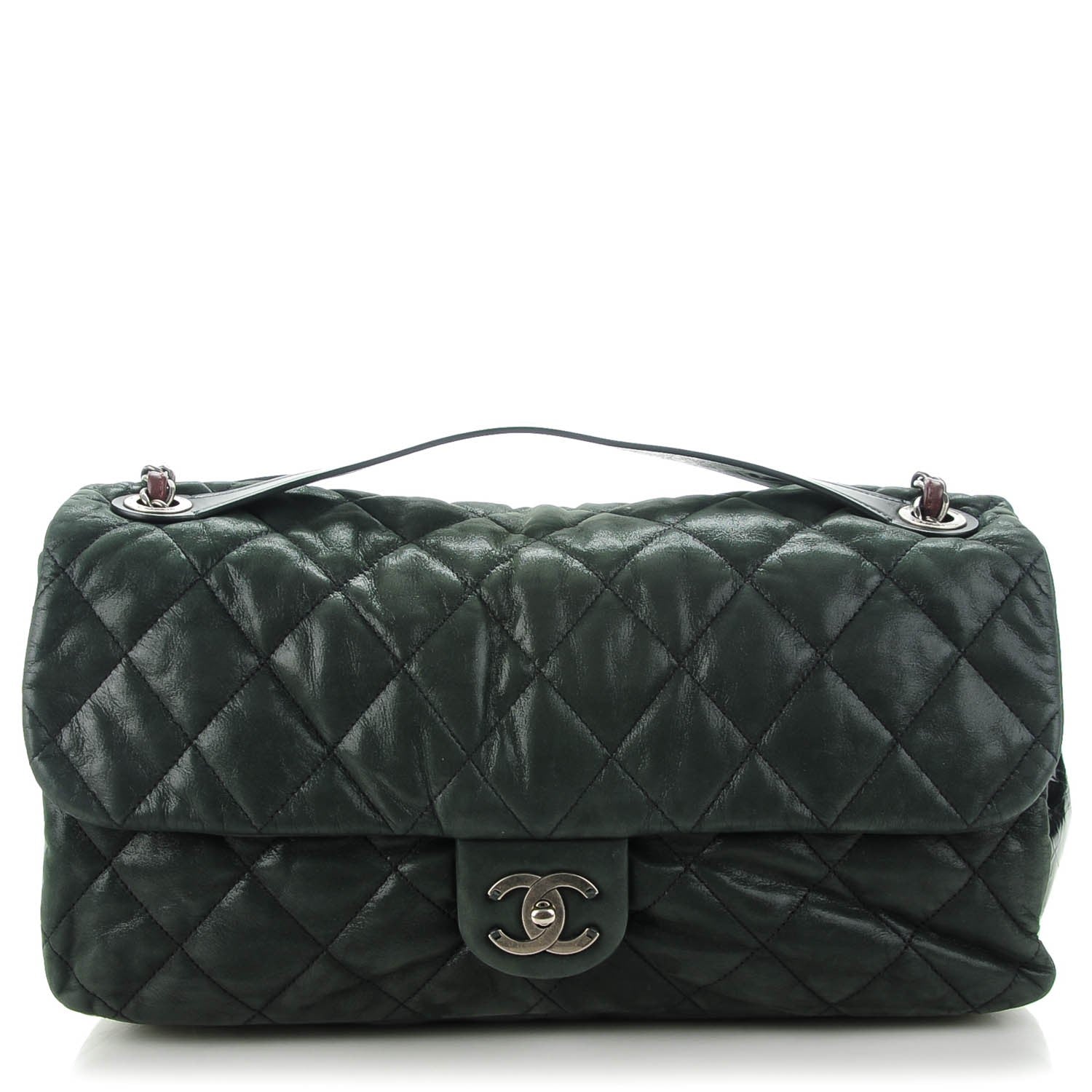 Chanel Iridescent Calfskin In The Mix Jumbo Flap Black 1 of 8