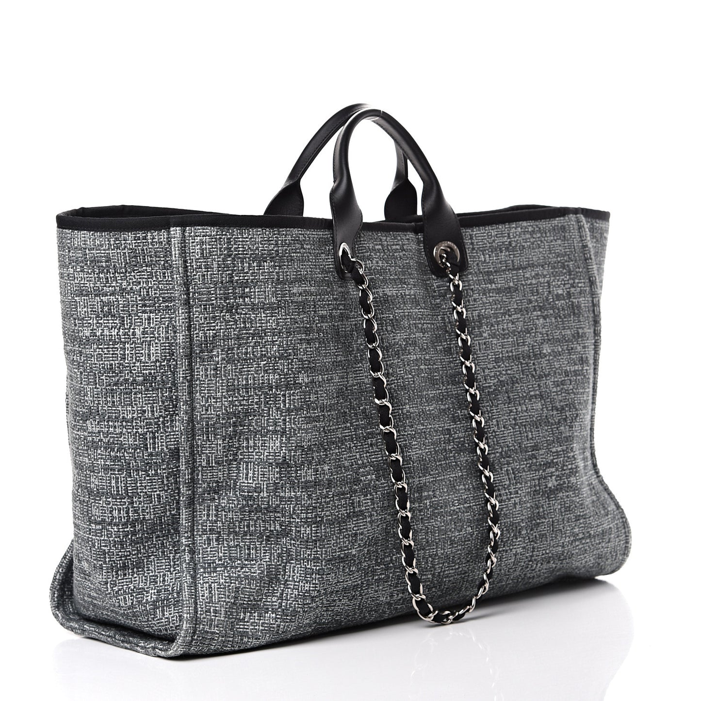 Canvas Extra Large Deauville Tote Charcoal