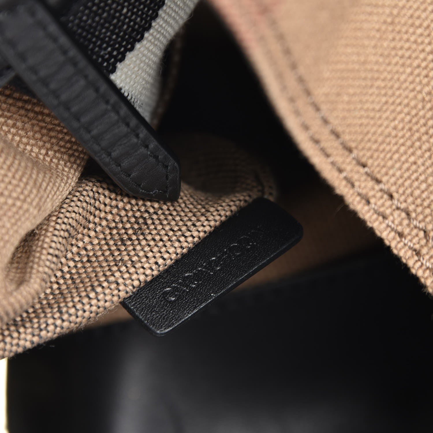 Burberry Canvas Mega Check Medium Ashby Hobo Black 9 of 9
