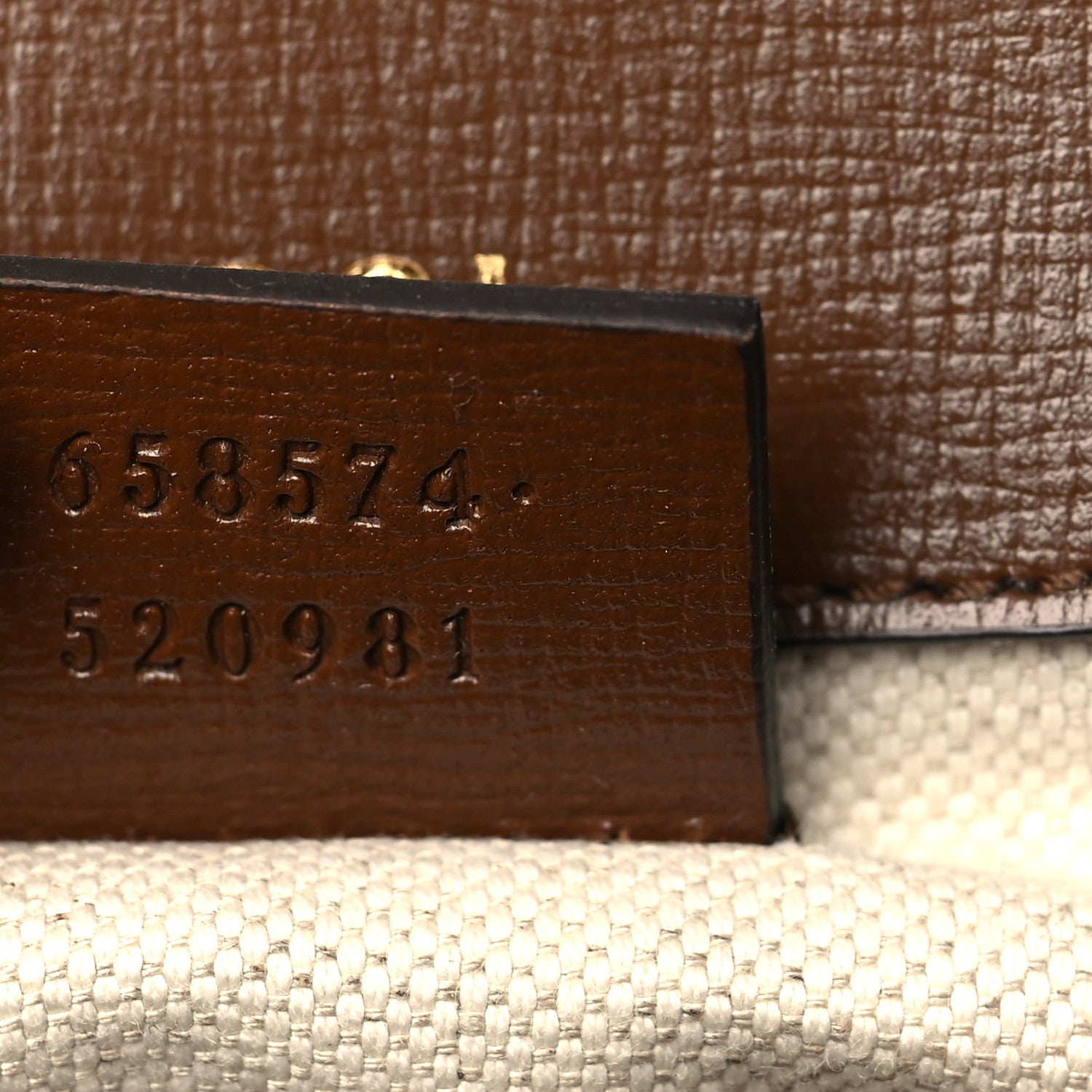 Gucci GG Supreme Monogram Web Mini Horsebit 1955 Shoulder Bag Beige Brown Sugar 7 of 9