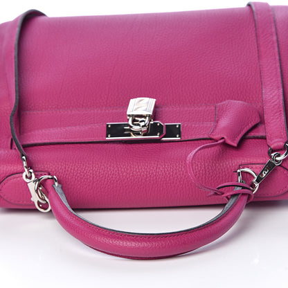 Hermes Togo Kelly Retourne 28 Rose Pourpre 34 of 46