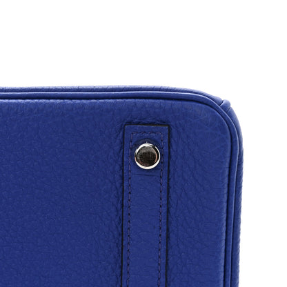 Hermes Togo Verso Birkin 25 Bleu Royal Capucine 12 of 18