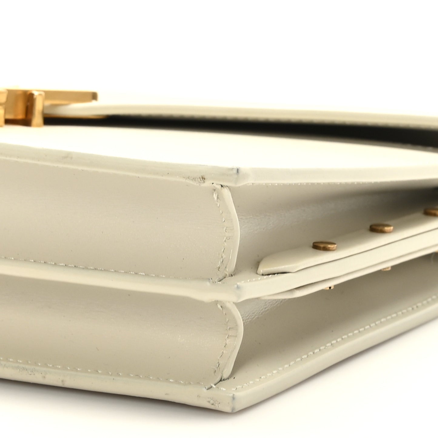 Smooth Calfskin Monogram Cassandra Clasp Bag Crema Soft