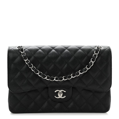 Chanel Caviar Quilted Jumbo Double Flap Black 1 of 11