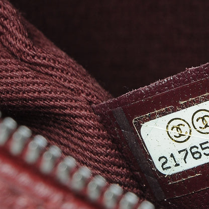 Chanel Goatskin Quilted CC Waiter Crossbody Burgundy 7 of 8