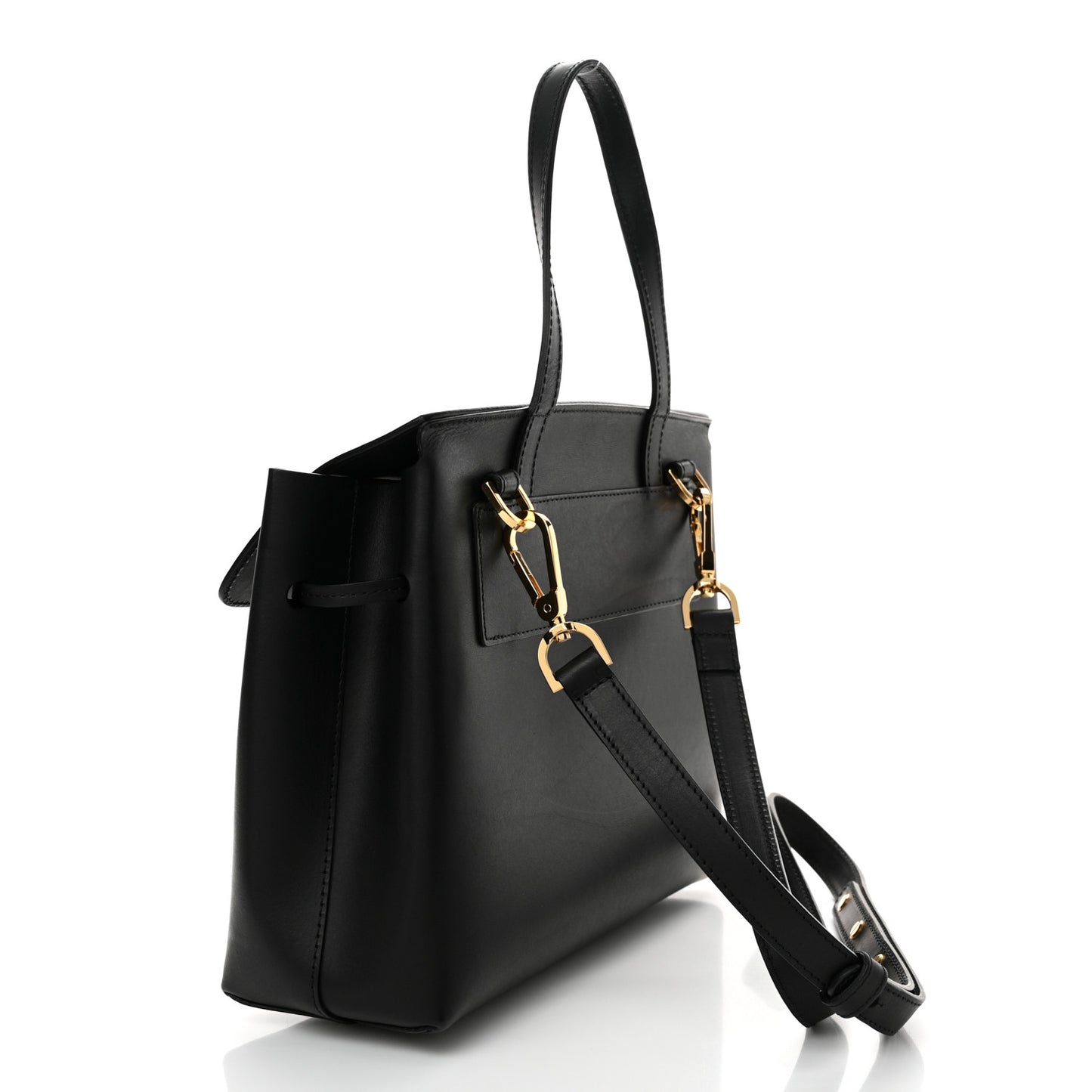 Calfskin Mini Lady Bag Black Flamma