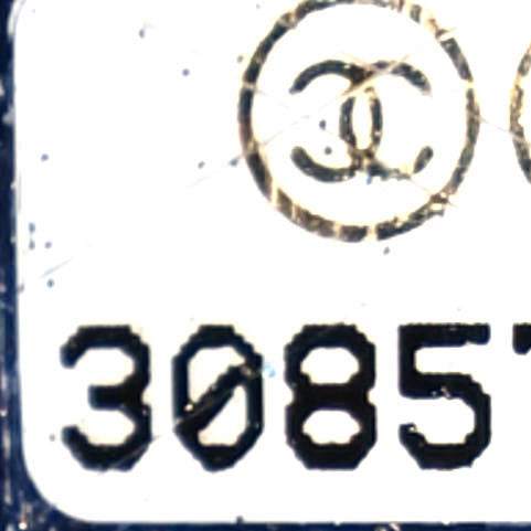 Chanel Iridescent Caviar Quilted Small Coco Handle Flap Dark Blue 6 of 10