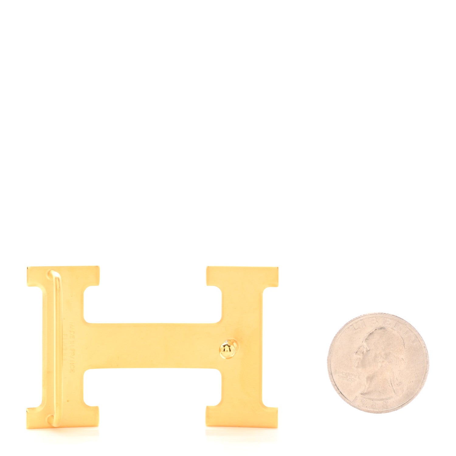Hermes Polished 32mm H Belt Buckle Gold 2 of 4