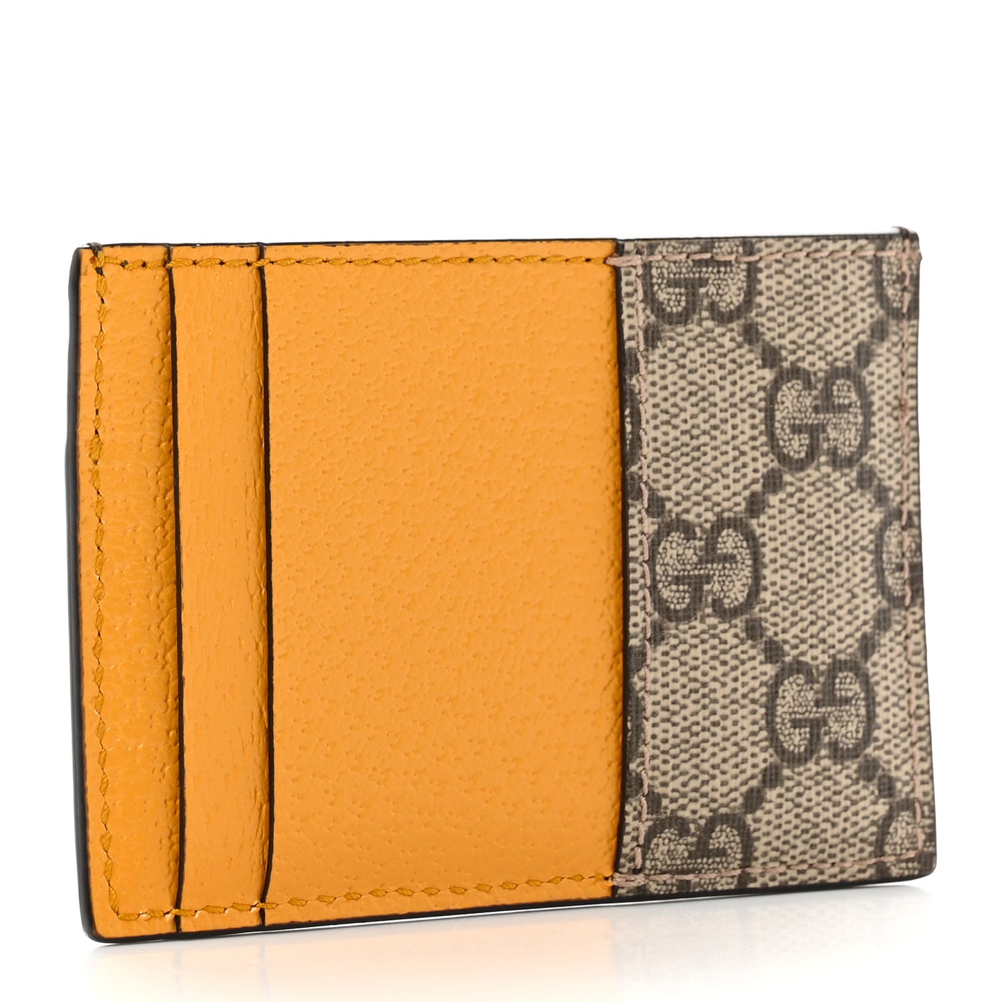 GG Supreme Monogram Neo Vintage Card Holder Beige Crop New Acero