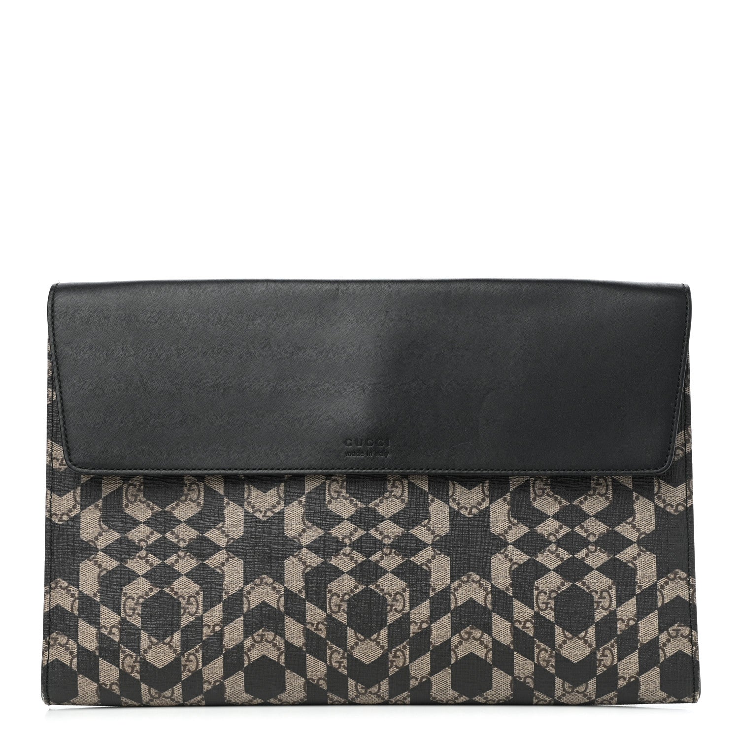 Gucci GG Supreme Monogram Caleido Print Clutch Black 1 of 10