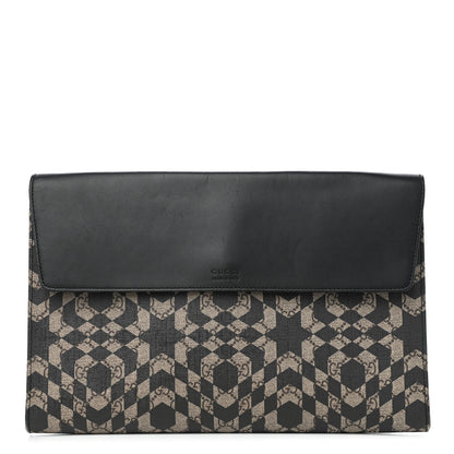 Gucci GG Supreme Monogram Caleido Print Clutch Black 1 of 10