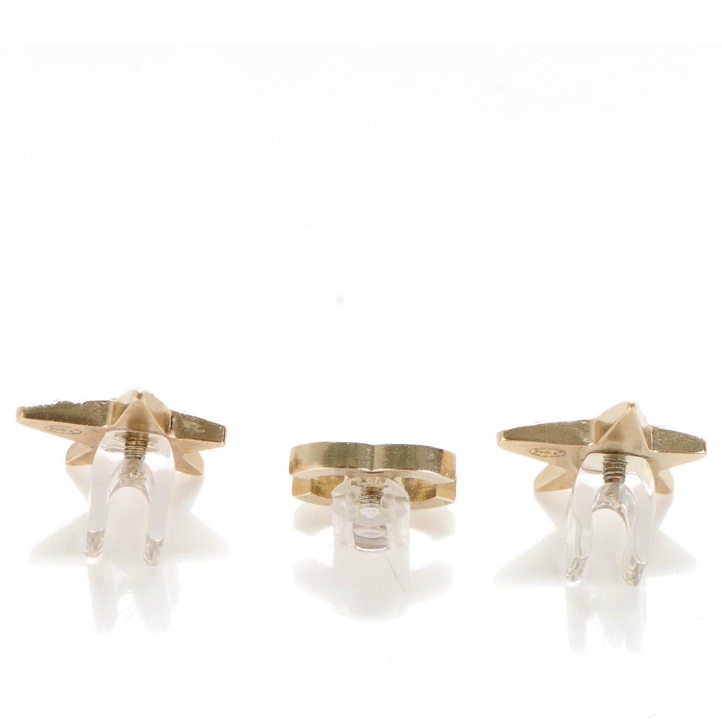 Swarovski Crystal CC Star Earphone Charms Gold