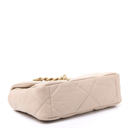 Chanel Lambskin Quilted Medium 19 Flap Beige 3 of 10