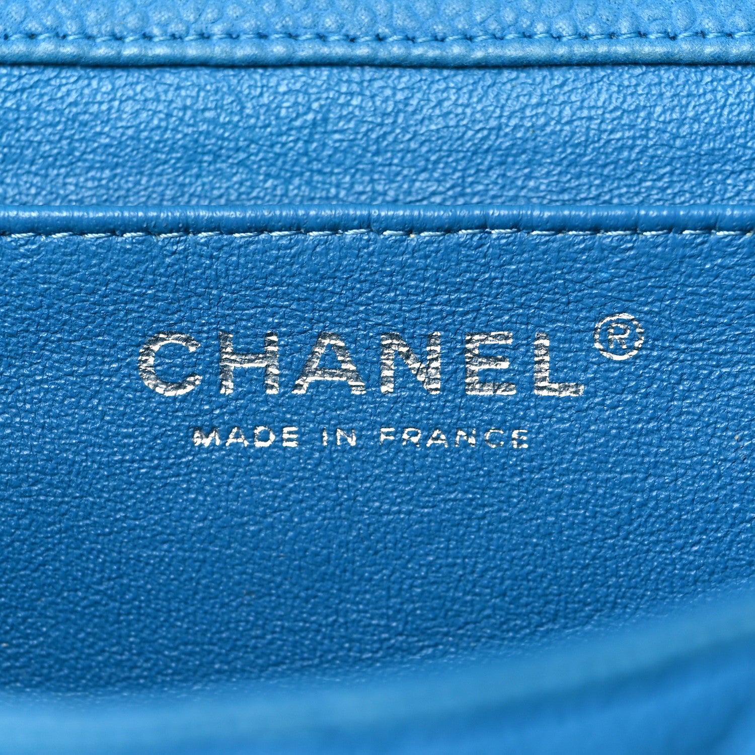 Chanel Iridescent Caviar Quilted Clutch With Chain Flap Blue 5 of 9