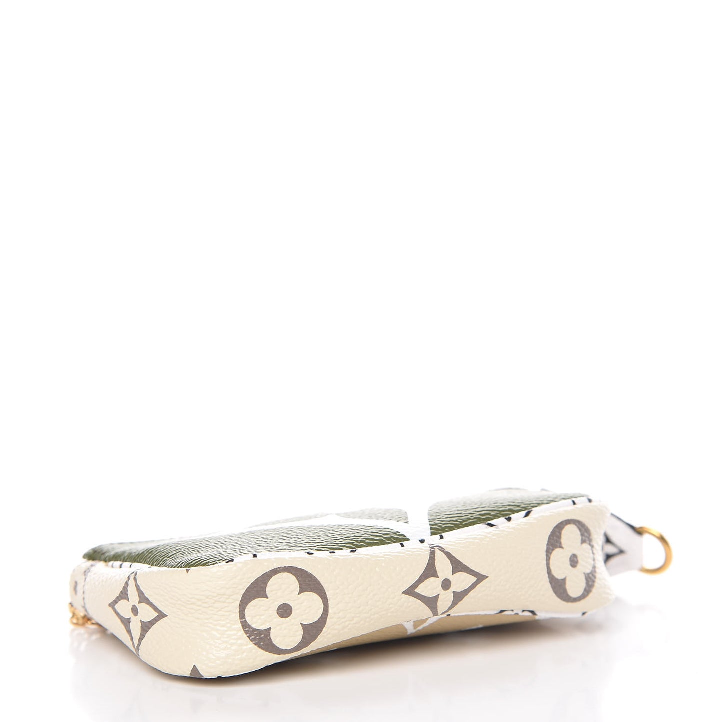 Monogram Giant Micro Pochette Accessories Kaki White