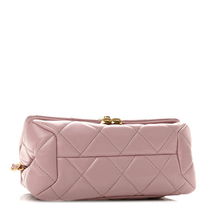 Chanel Lambskin Quilted Color Match Small Flap Light Pink 4 of 12