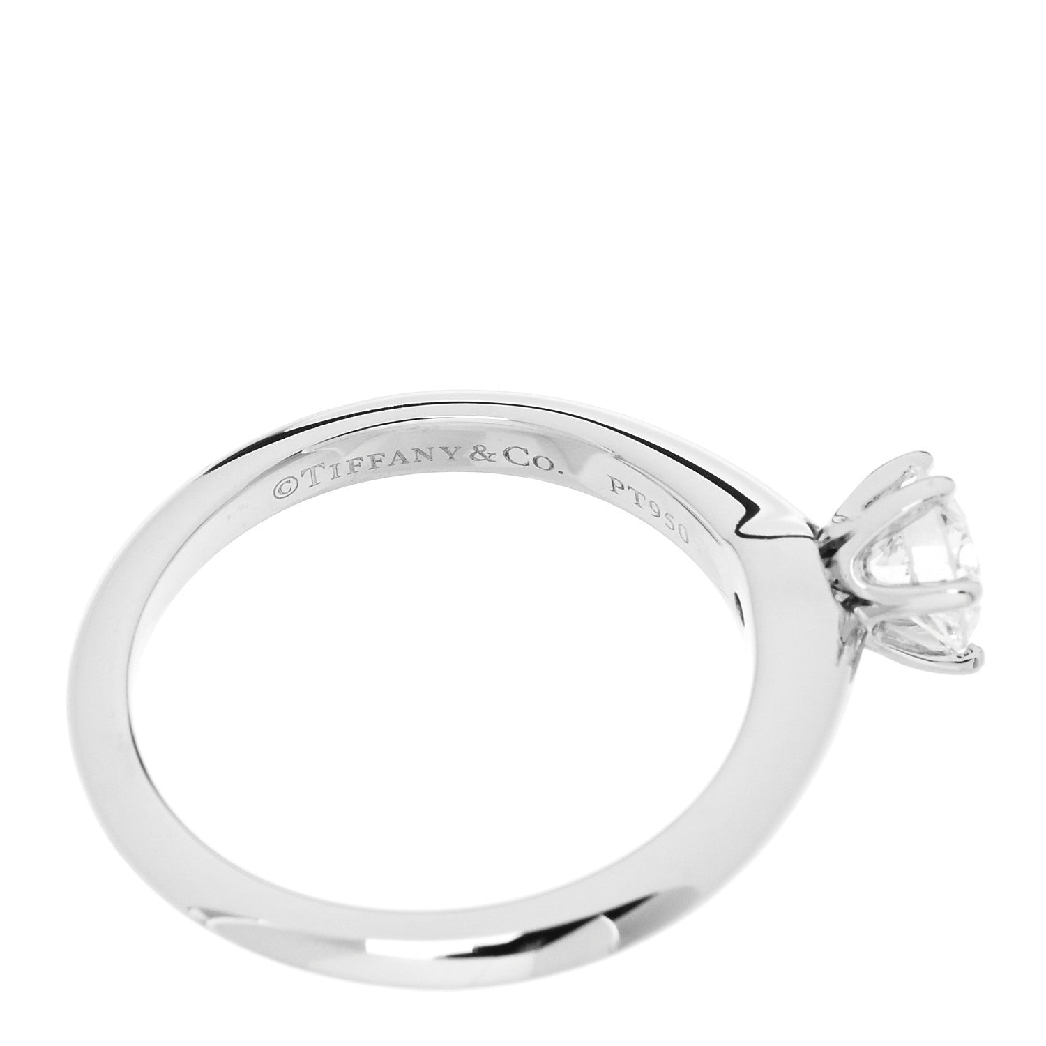 Tiffany Platinum Diamond .52ct Solitaire Engagement Ring 52 6 5 of 6
