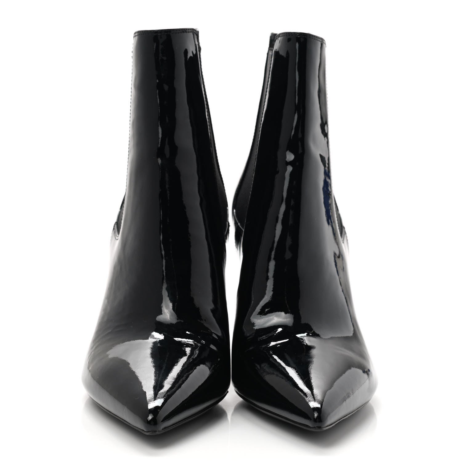 Saint Laurent Patent Opyum Booties 38.5 Black 2 of 8