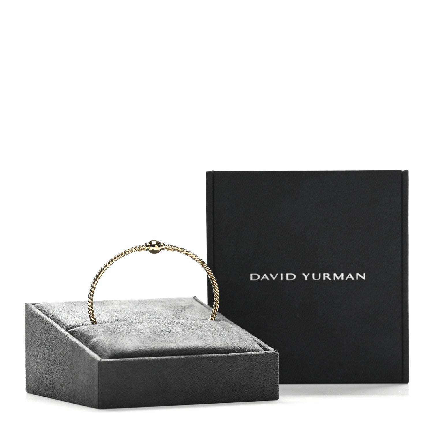 David Yurman 18K Yellow Gold 7mm Solari Station Bracelet 5 of 5