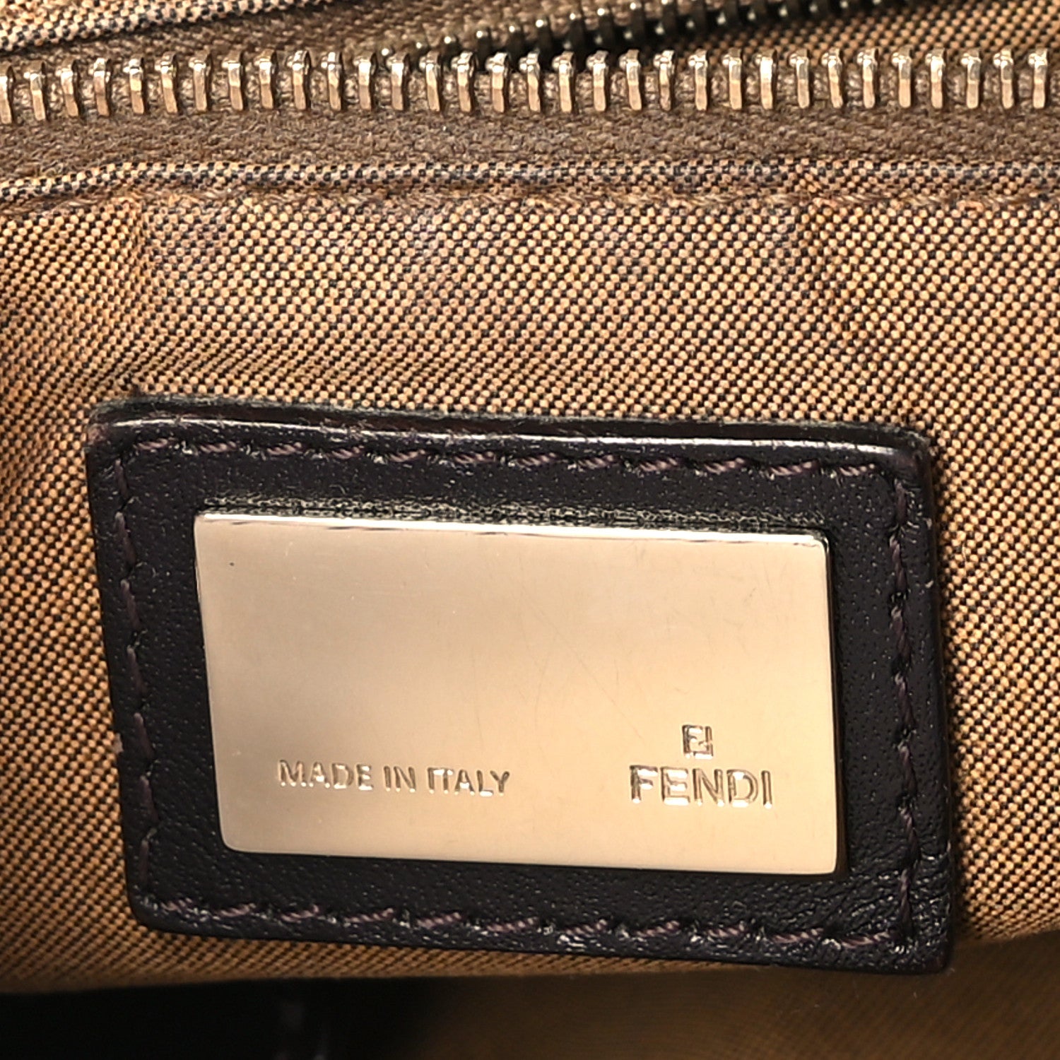 Fendi Zucca Chef Shoulder Bag Tobacco 6 of 14