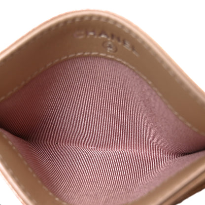 Chanel Iridescent Calfskin Quilted Card Holder Pink 5 of 8