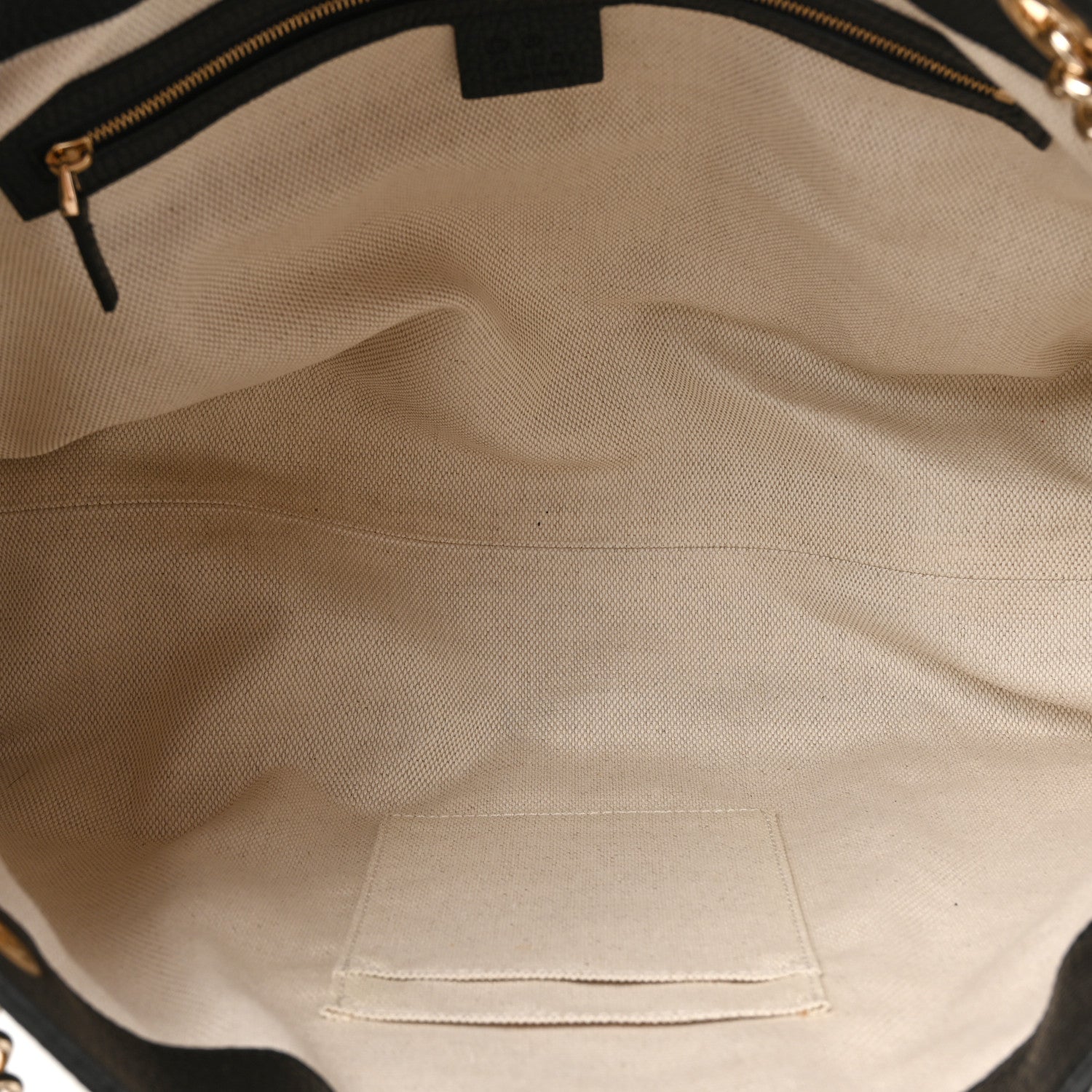 Gucci Pebbled Calfskin Medium Soho Chain Shoulder Bag Black 5 of 13