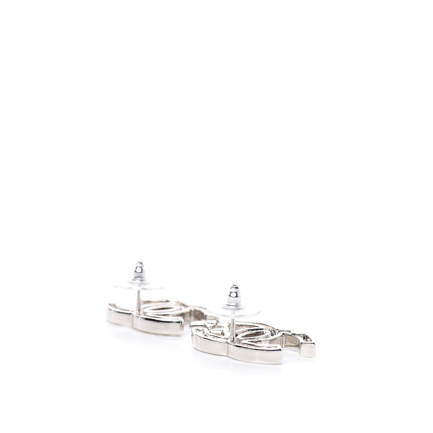 Crystal CC Starfall Earrings Silver