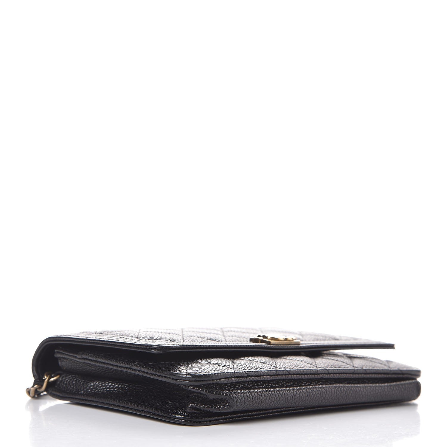 Chanel Caviar Quilted Boy Wallet On Chain WOC Black 4 of 8
