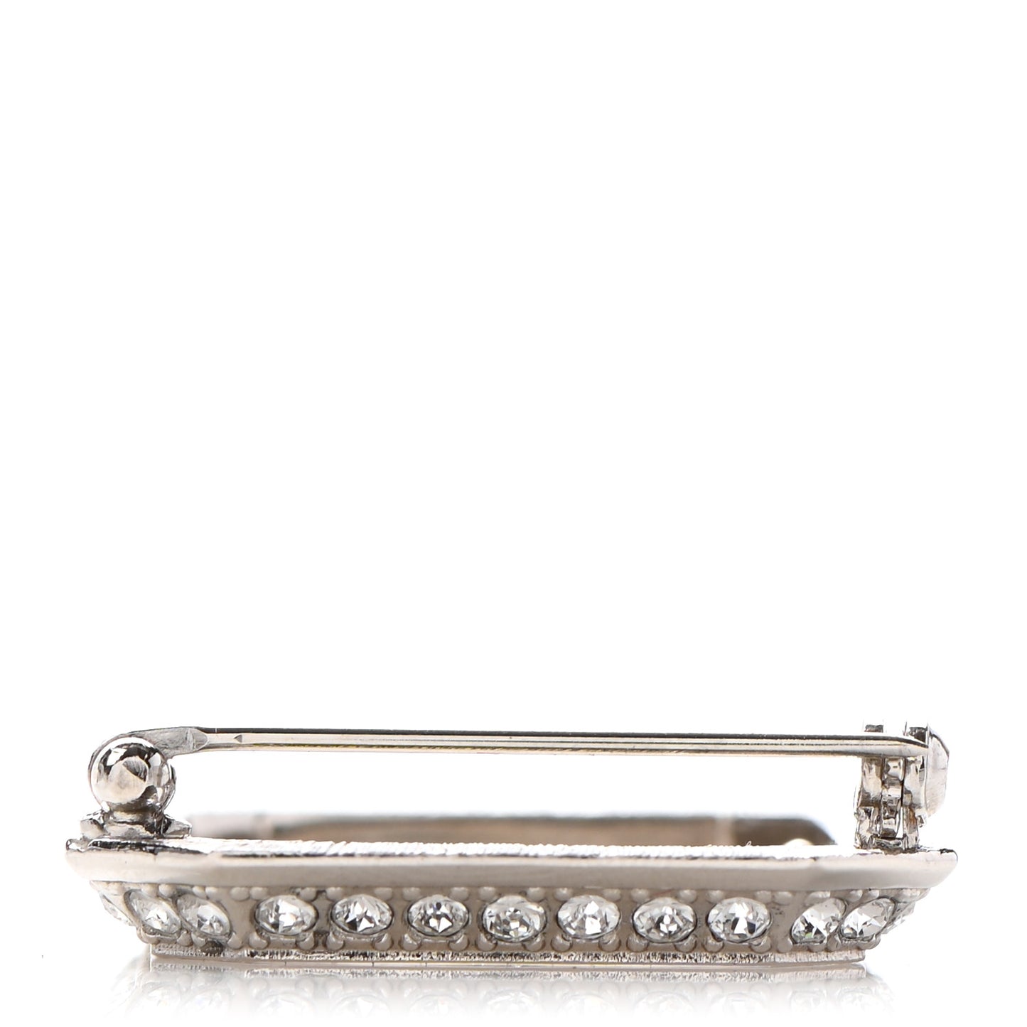 Crystal CC Brooch Silver