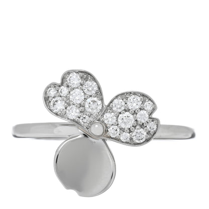 Tiffany Platinum Diamond Paper Flowers Ring 50 5.25 1 of 5