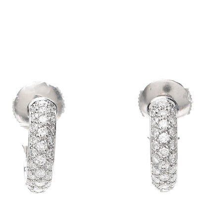 Cartier Platinum Diamond Etincelle De Cartier Hoop Earrings 1 of 5