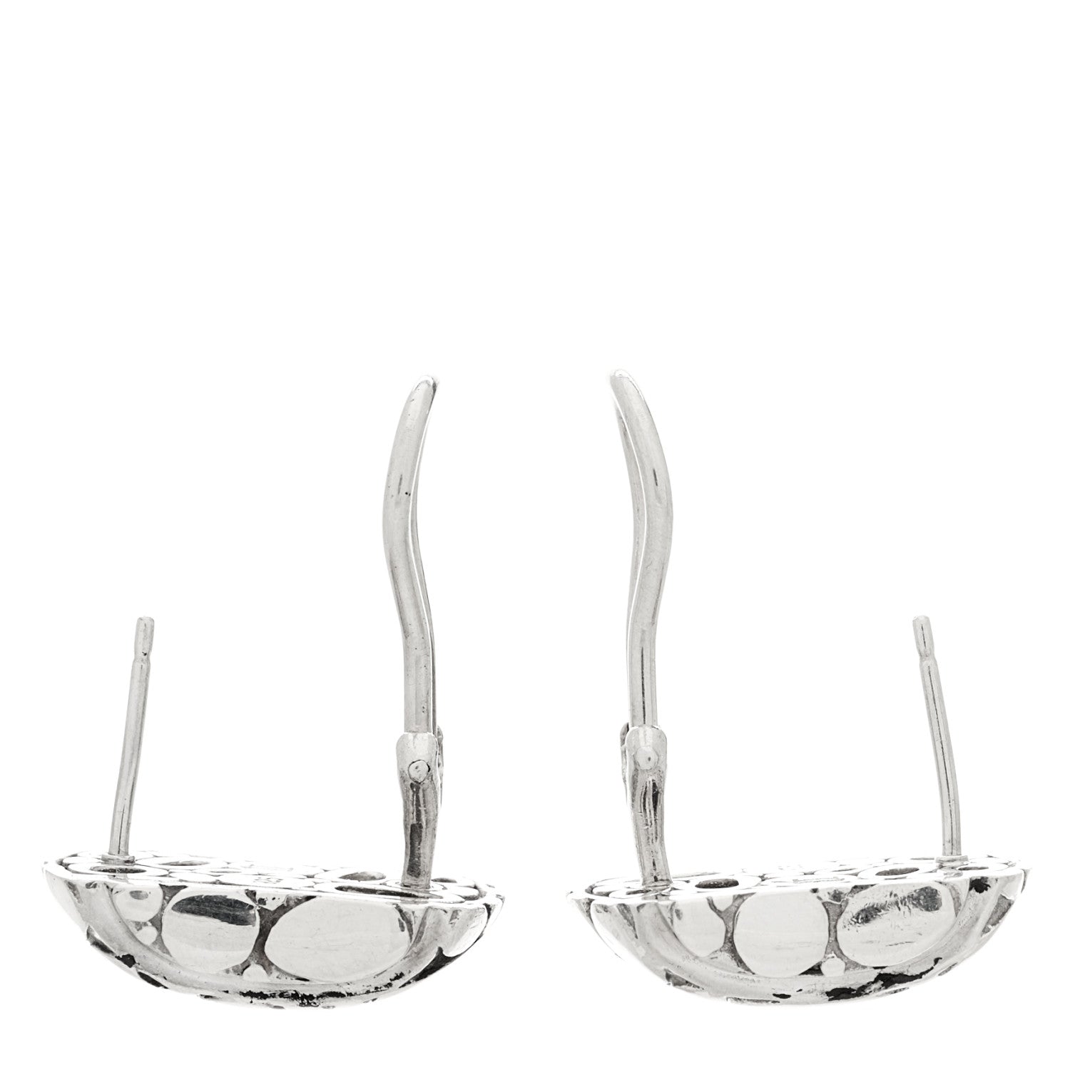 John Hardy Sterling Silver Kali Pebble Earrings 3 of 4